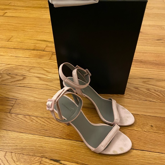 Alexander Wang Snake-effect Blush Antonia Sandals - Picture 1 of 4